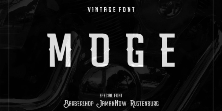 Moge font preview