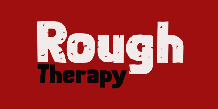 Rough Therapy font preview