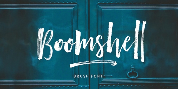 Boomshell Brush font preview