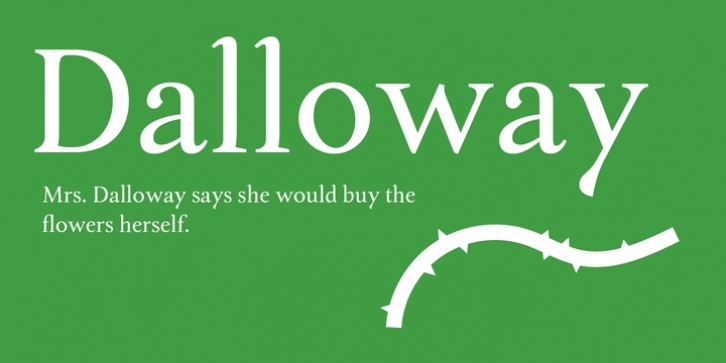 Dalloway font preview