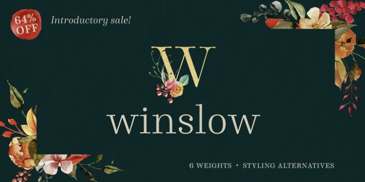 Winslow Book font preview
