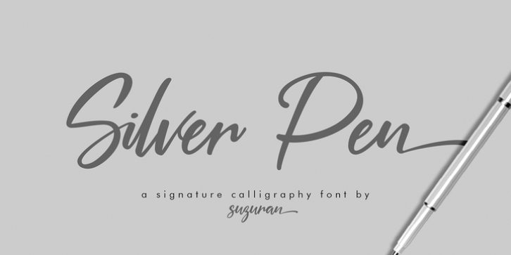 Silver Pen font preview