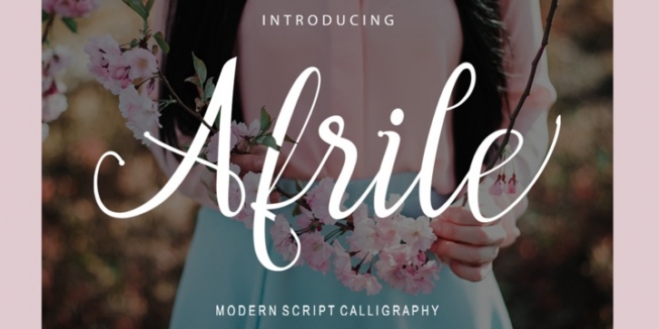 Afrile Script font preview