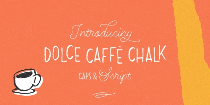 Dolce Caffe Chalk font preview