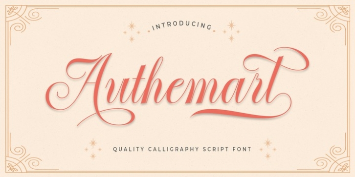 Authemart font preview