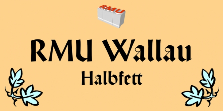 RMU Wallau font preview