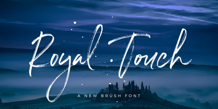 Royal Touch font preview