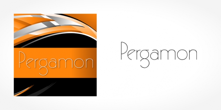 Pergamon font preview