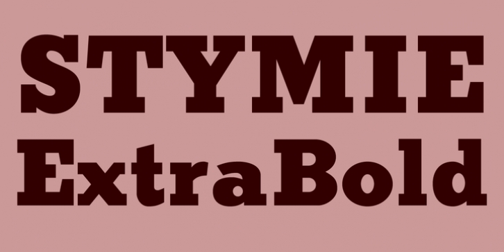Stymie Extra Bold font preview