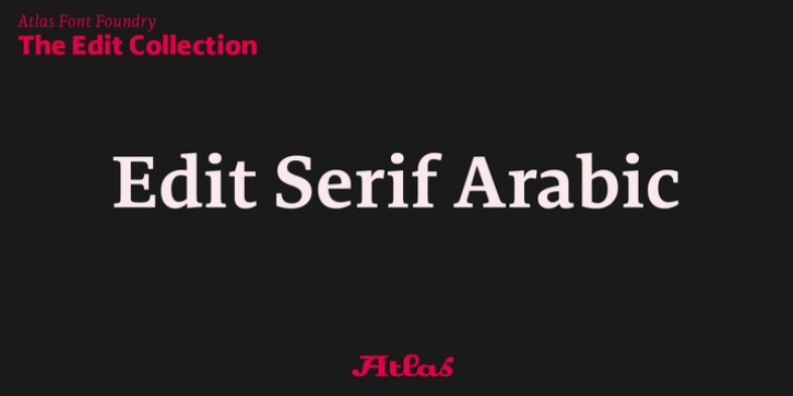 Edit Serif Arabic font preview