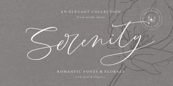 Serenity Font Duo font preview