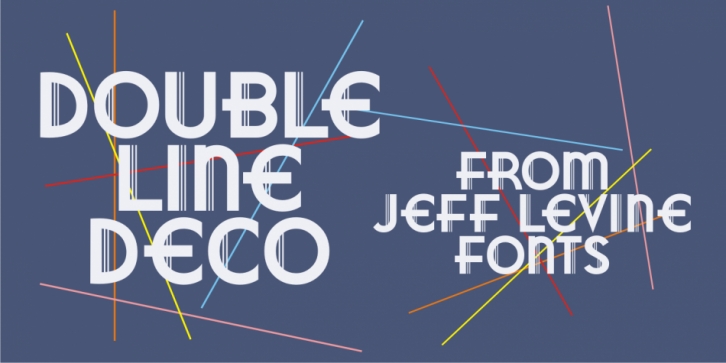 Double Line Deco JNL font preview