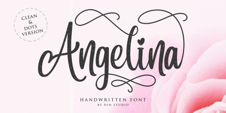 Angelina Script font preview