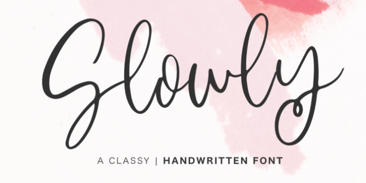 Slowly font preview