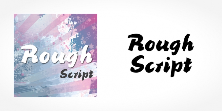 Rough Script font preview