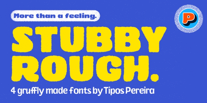 Stubby Rough font preview