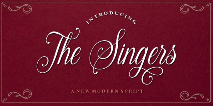 The Singers font preview