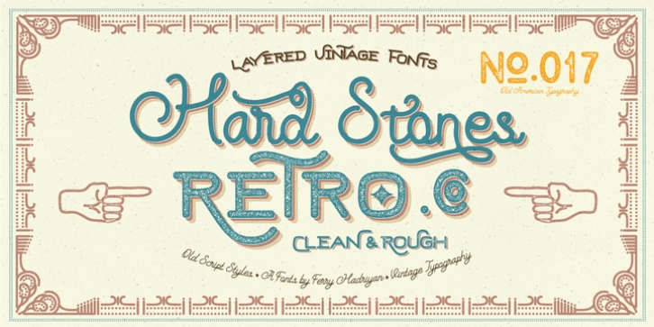 Hard Stones Pro font preview