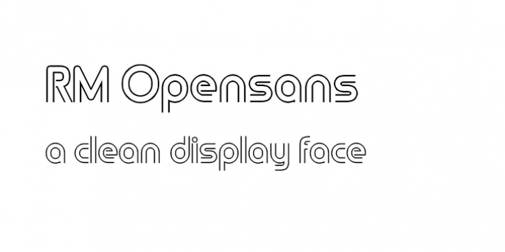 RM Opensans font preview