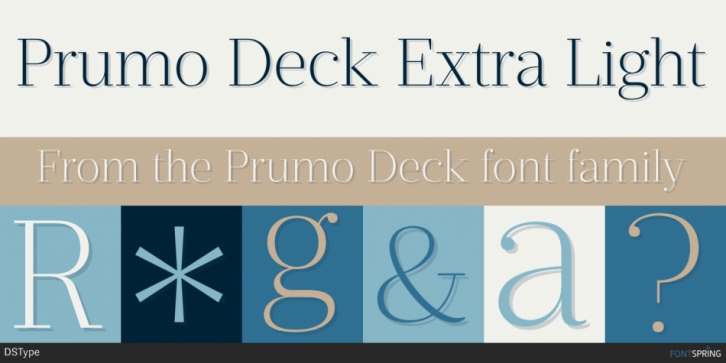 Prumo Deck font preview