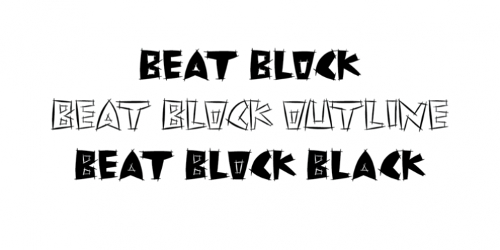 Beat Block font preview