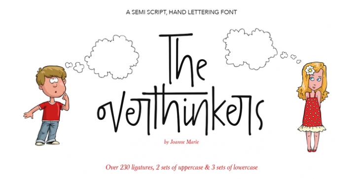 The overthinkers font preview