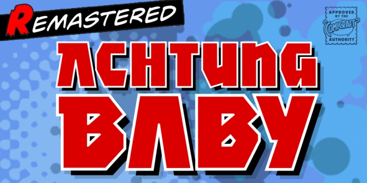 Achtung Baby font preview