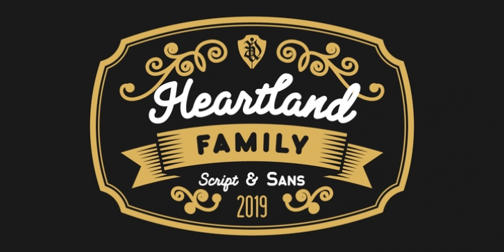 Heartland font preview