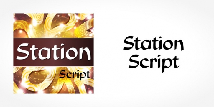 Station Script font preview
