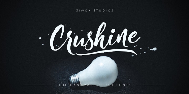 Crushine Brush font preview