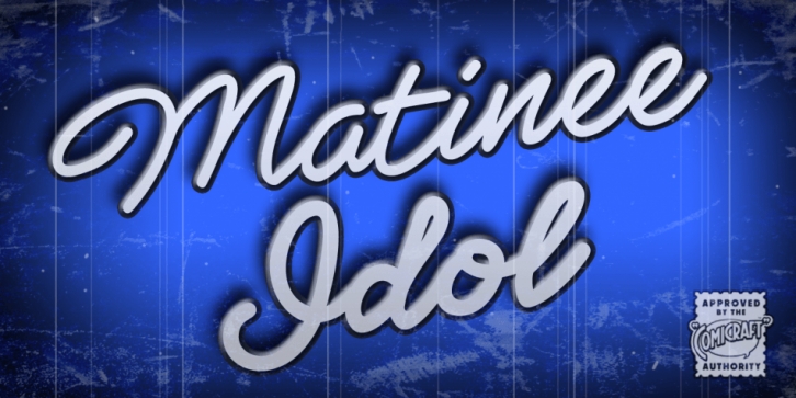 Matinee Idol font preview