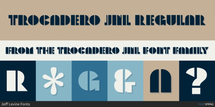 Trocadero JNL font preview