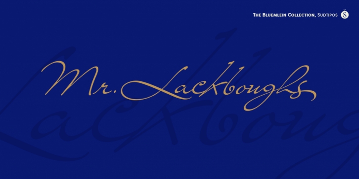 Mr Lackboughs Pro font preview