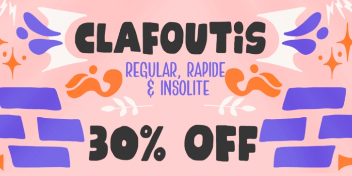 Clafoutis font preview