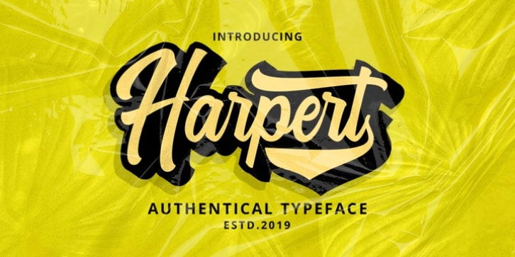 Harpert Script font preview