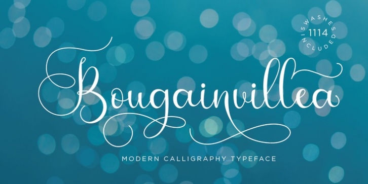 Bougainvillea font preview