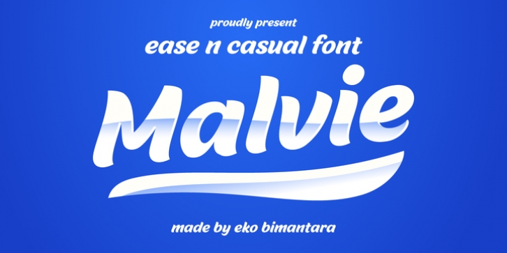 Malvie font preview