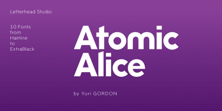 Atomic Alice font preview