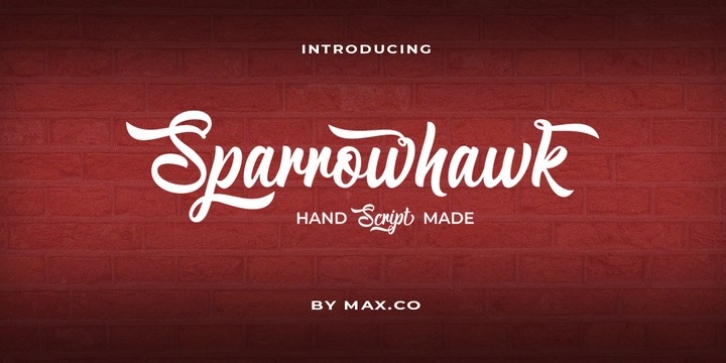 Sparrowhawk Script font preview