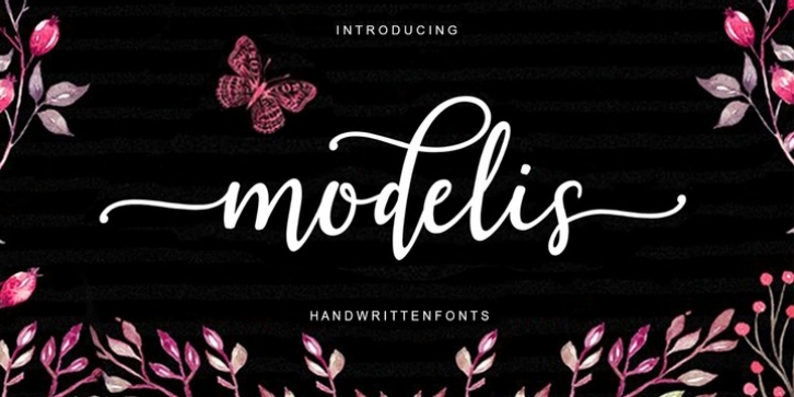 Modelis Script font preview
