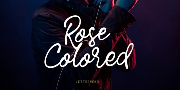 Rose Colored font preview