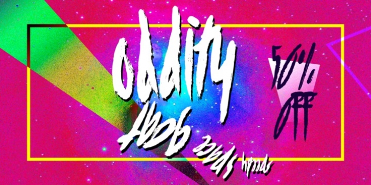 Speedy Space Goat Oddity font preview