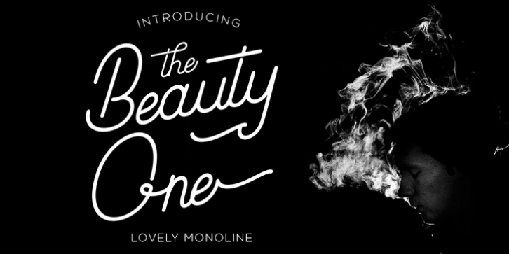 Beauty One font preview