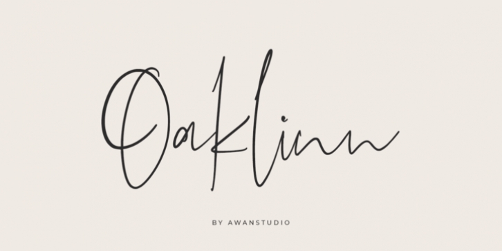 Oaklinn font preview