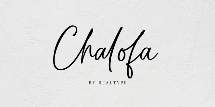Chalofa font preview