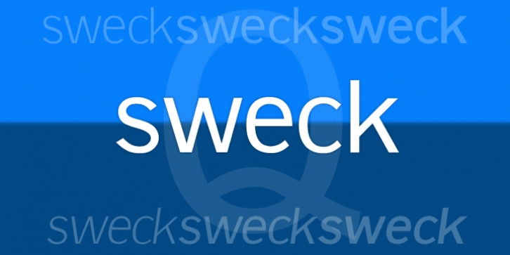 Sweck font preview