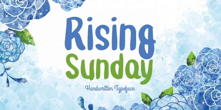 Rising Sunday font preview