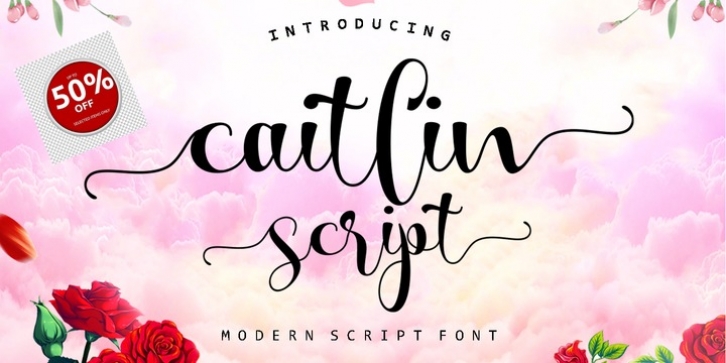 Caitlin Script font preview