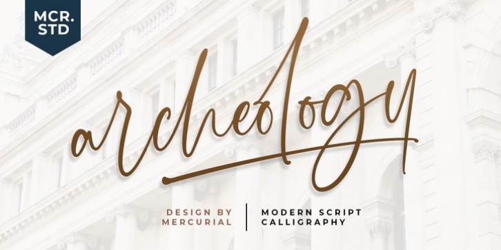 Archeology Script font preview