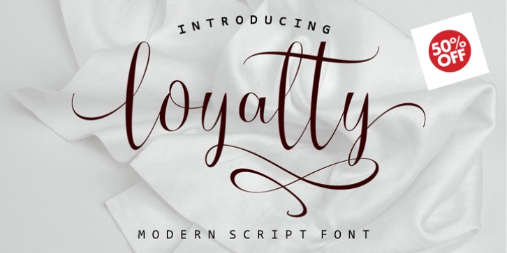 Loyalty Script font preview